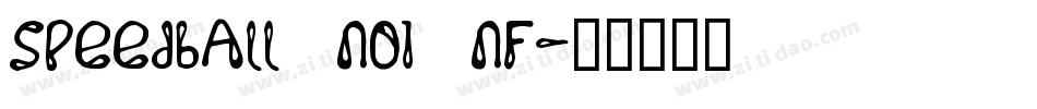 Speedball No1 NF字体转换